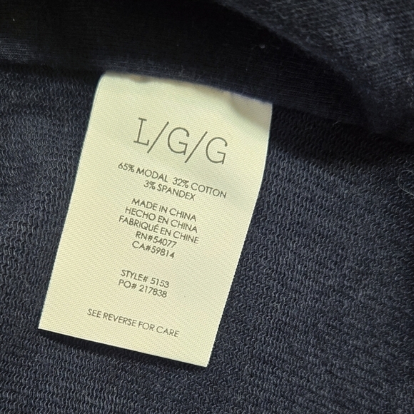 Cabi 5153 Easy Topper Navy Blue Open Front Knit Cardigan Jacket Cropped Pockets - Picture 9 of 9